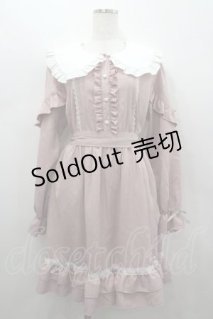 画像: DearMyLove / はしごレースフリルリボンワンピース 3L ピンク×シロ I-26-02-25-062-EL-OP-IG-ZI