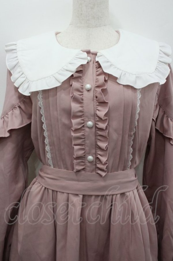 画像2: DearMyLove / はしごレースフリルリボンワンピース 3L ピンク×シロ I-26-02-25-062-EL-OP-IG-ZI (2)