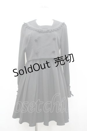 画像: DearMyLove / ドッキングセーラーワンピース  黒 I-26-02-25-063-EL-OP-SA-ZI