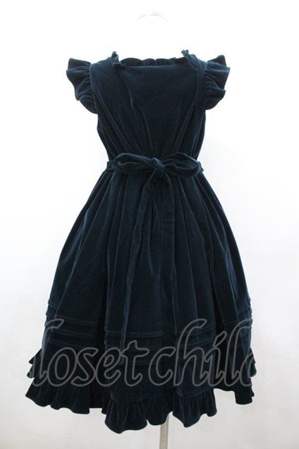 画像2: axes femme kawaii / クラシカルベロアジャンスカ  黒 I-26-02-25-068-AX-OP-SA-ZI (2)