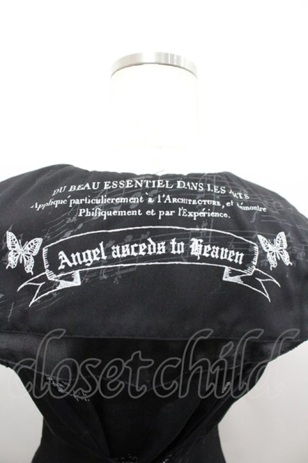 画像3: h.naoto Blood / セーラー襟イレヘムノースリーブワンピース  黒 I-26-02-25-078-HN-OP-TE-ZI (3)