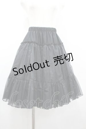 画像: Hoshibako Works / チュールパニエ  黒 I-26-02-25-083-LO-SK-SA-ZI