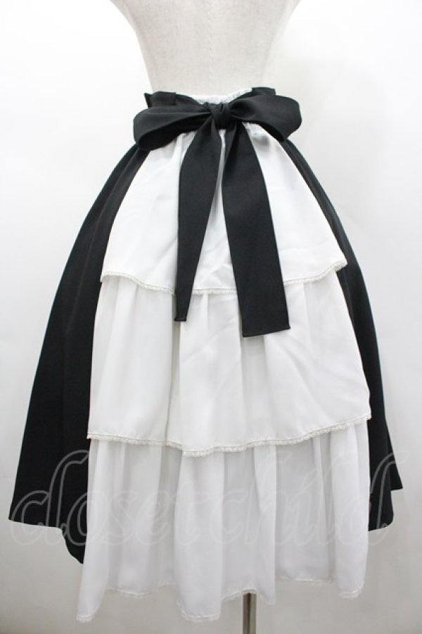 画像2: MIHO MATSUDA / スカート・ヴィフィール  黒Ｘ白 I-26-02-25-084-GO-SK-SA-ZI (2)