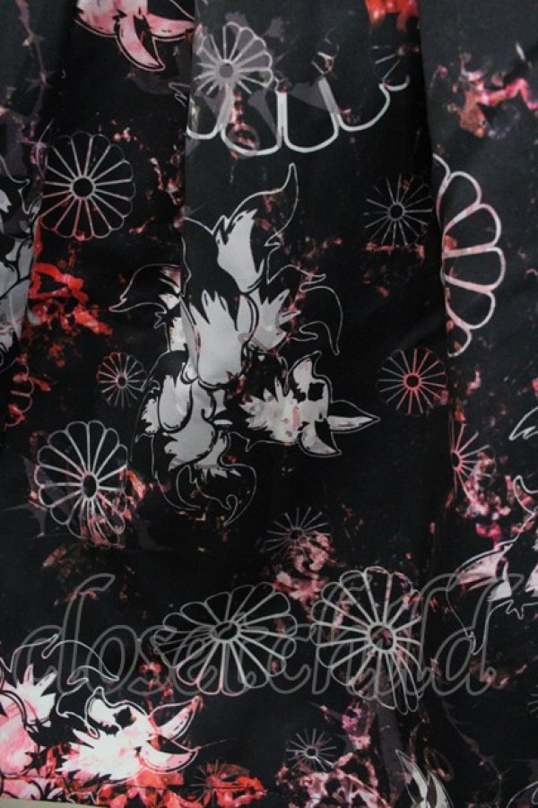 画像3: NieR Clothing / 九尾プリーツスカート  黒ｘ赤 I-26-02-25-088-PU-SK-SA-ZI (3)