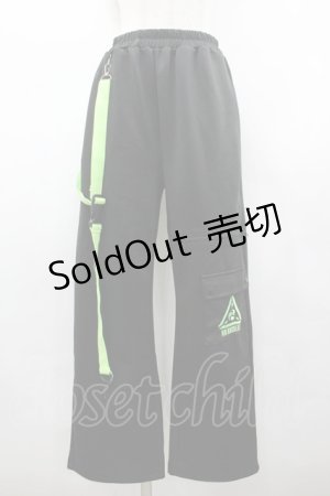 画像: ACDC RAG / 渦雷パンツ  黒Ｘ緑 I-26-02-25-091-PU-PA-SA-ZI