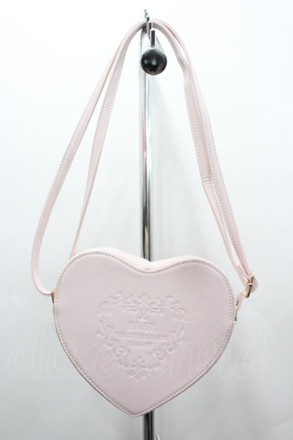 画像1: BABY,THE STARS SHINE BRIGHT / ノベルティ　ハートポシェット  ピンク I-26-02-25-096-BA-BG-SA-ZI (1)