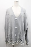 画像1: NieR Clothing / NIIERちゃん刺繍ニットカーディガン  グレーＸ白 I-26-02-25-010-PU-TO-SA-ZI (1)