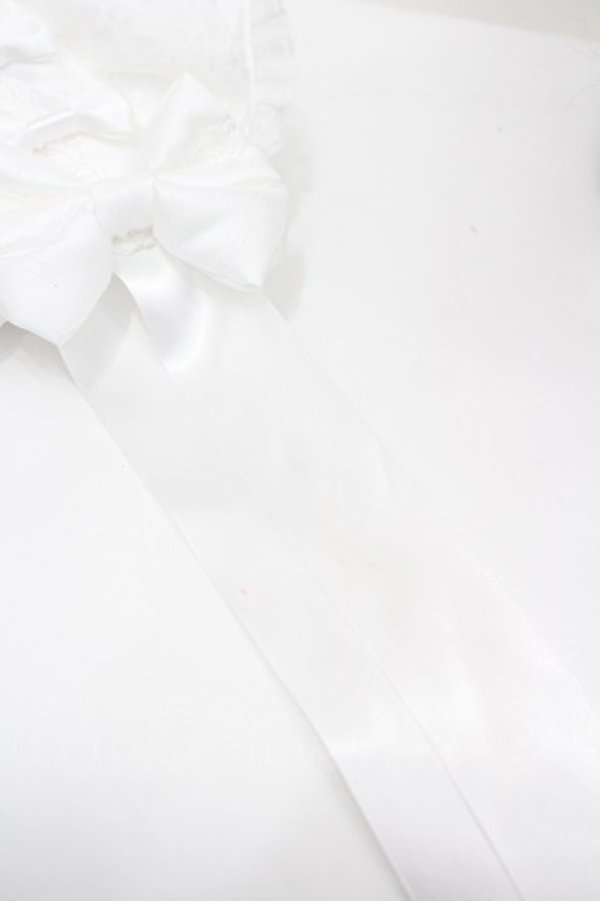 画像4: metamorphose / Dramatic Jewel ハーフボンネット  白 I-26-02-25-104-ME-AC-TE-ZI (4)