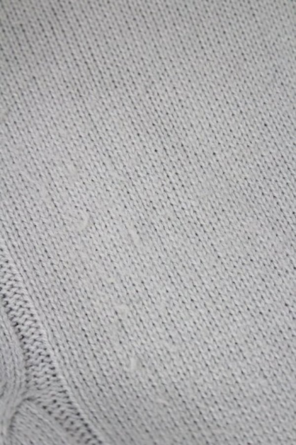 画像4: NieR Clothing / NIIERちゃん刺繍ニットカーディガン  グレーＸ白 I-26-02-25-010-PU-TO-SA-ZI (4)