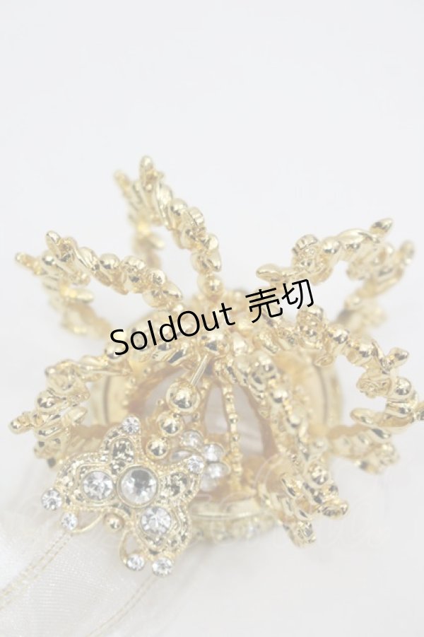 画像3: BABY,THE STARS SHINE BRIGHT / 蝶王冠ヘッドドレス  ゴールドＸ白 I-26-02-25-107-BA-AC-SA-ZI (3)