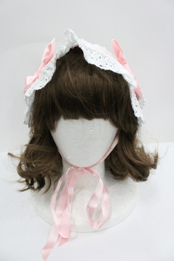 画像2: BABY,THE STARS SHINE BRIGHT / うさくみゃヘッドドレス  ピンクＸ白 I-26-02-25-108-BA-AC-SA-ZI (2)