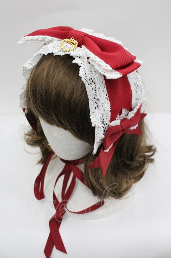 画像1: BABY,THE STARS SHINE BRIGHT / Amandineヘッドドレス  エンジ I-26-02-25-109-BA-AC-SA-ZI (1)