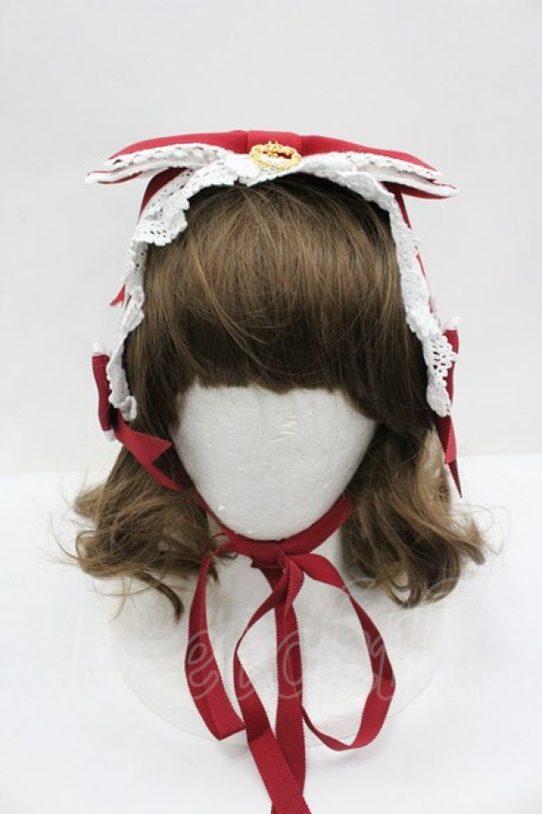 画像2: BABY,THE STARS SHINE BRIGHT / Amandineヘッドドレス  エンジ I-26-02-25-109-BA-AC-SA-ZI (2)