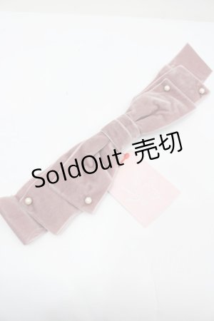 画像: Melody BasKet / ベルベットリボンクリップ  ピンク I-26-02-25-110-LO-AC-SA-ZI