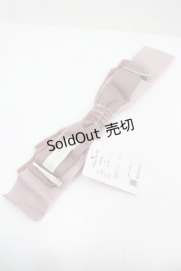 画像2: Melody BasKet / ベルベットリボンクリップ  ピンク I-26-02-25-110-LO-AC-SA-ZI (2)