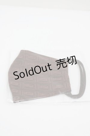 画像: Q-pot. / チョコレート 布マスク  ブラウン I-26-02-25-114-QP-ZA-SA-ZI