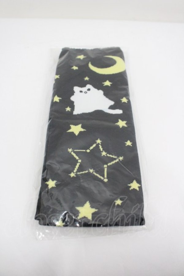 画像1: Angelic Pretty / Magical Milk Catsオーバーニー  黒 I-26-02-25-124-AP-ZA-SA-ZI (1)