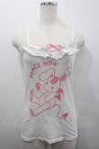 画像1: PEACE NOW / うさぎデビルキャミソール  白Ｘピンク I-26-02-25-018-PU-TO-SA-ZI (1)