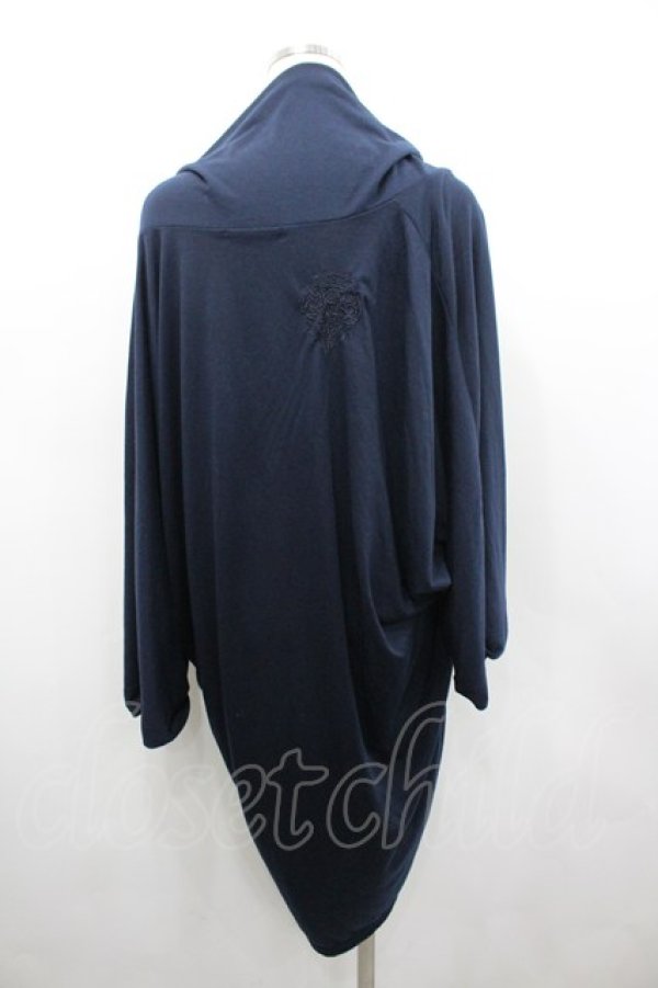 画像3: ALGONQUINS / ドレープロングカーディガン  紺 I-26-02-25-022-AL-TO-SA-ZI (3)