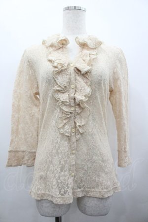 画像: INGEBORG / レース総柄ブラウス  ベージュ I-26-02-28-042-LO-BL-SA-ZI