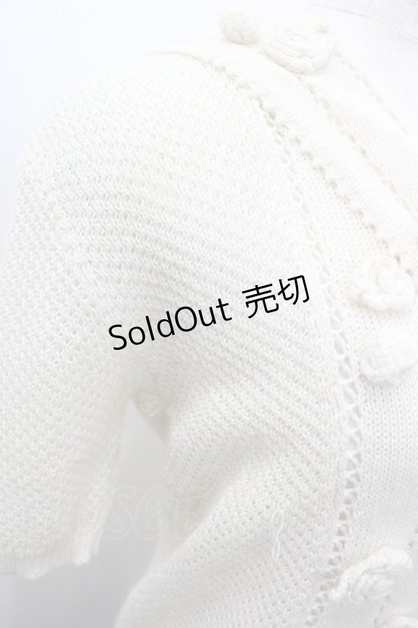 画像5: PINK HOUSE / カメリアモチーフニットセーラー襟トップス  生成り I-26-02-28-048-LO-TO-SA-ZI (5)