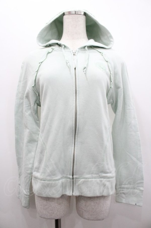 画像1: INGEBORG / カメリアモチーフパーカー  ミント I-26-02-28-053-LO-TO-SA-ZI (1)