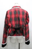 画像2: Eri Aino's Collection / シャーロットの水曜日ジャケット 4L 赤チェック I-26-02-28-061-PU-JA-SA-ZI (2)