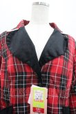 画像3: Eri Aino's Collection / シャーロットの水曜日ジャケット 4L 赤チェック I-26-02-28-061-PU-JA-SA-ZI (3)