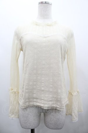 画像: Amavel / レース切替トップス  アイボリー I-26-02-28-007-CA-TO-SA-ZI