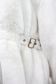 画像3: Rojita / ウエスト飾りベルトファーコート F 白 I-26-02-28-064-LO-JA-TE-ZI (3)