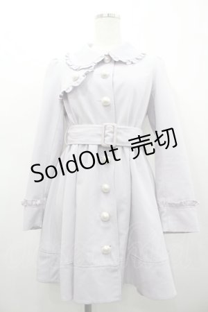 画像: Ank Rouge / フリル&パールボタンコート  ピンク I-26-02-28-065-CA-CO-SA-ZI