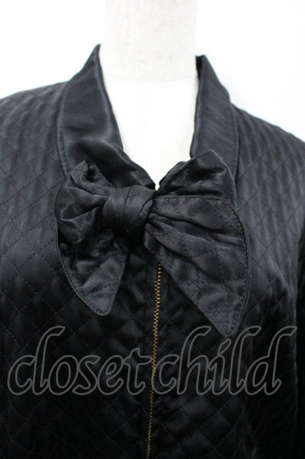 画像3: INGEBORG / リボンキルティングジャケット  黒 I-26-02-28-069-LO-JA-SA-ZI (3)