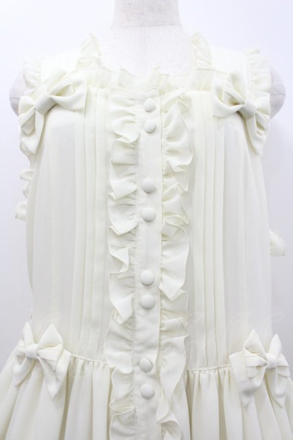 画像3: metamorphose / ピンタックティアードジャンパースカート(プラスサイズ)  生成り I-26-02-28-073-ME-OP-TE-ZI (3)