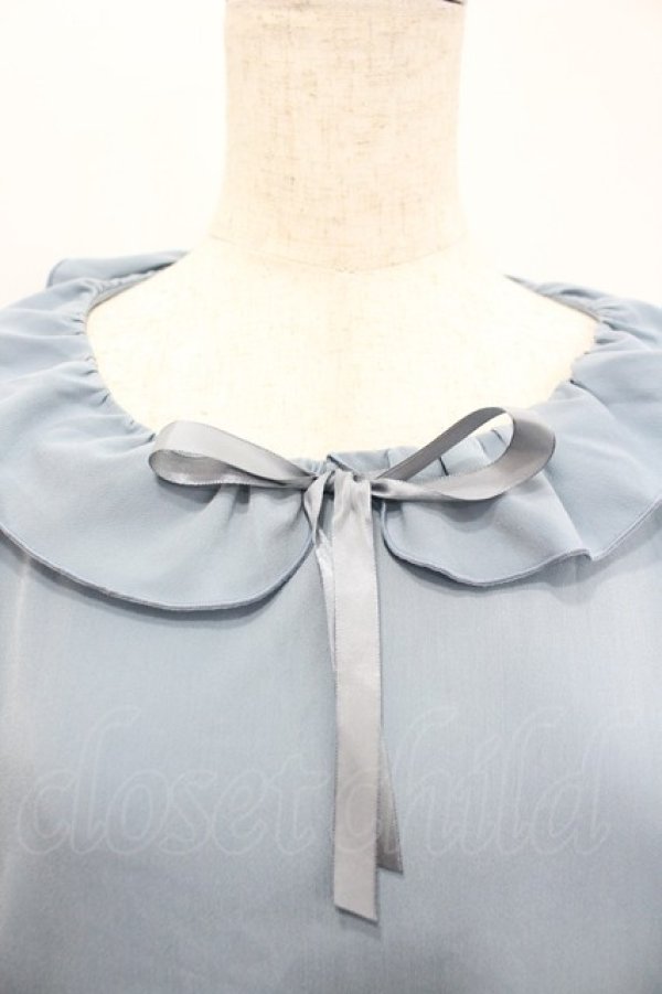 画像3: FCL / ティアードワンピース 3L サックス I-26-02-28-074-LO-OP-SA-ZI (3)