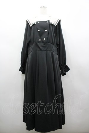 画像: m petit by misako / サンリオキャラクターズコラボ クロミセーラーワンピース 4L 黒 I-26-02-28-077-LO-OP-SA-ZI