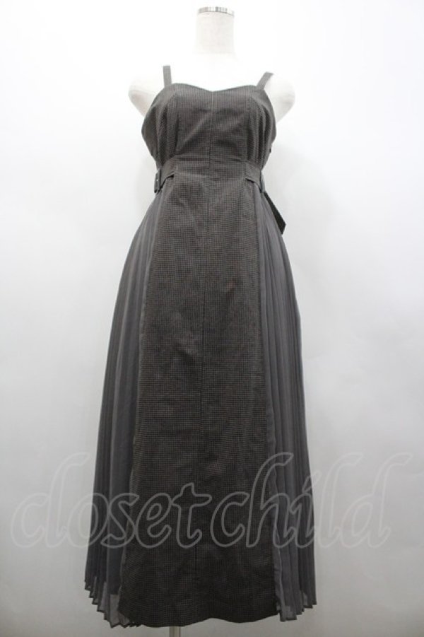 画像1: LOLITAその他(お買取対象外) / チェック&プリーツ切替ジャンパースカート  グレー I-26-02-28-079-LO-OP-SA-ZI (1)