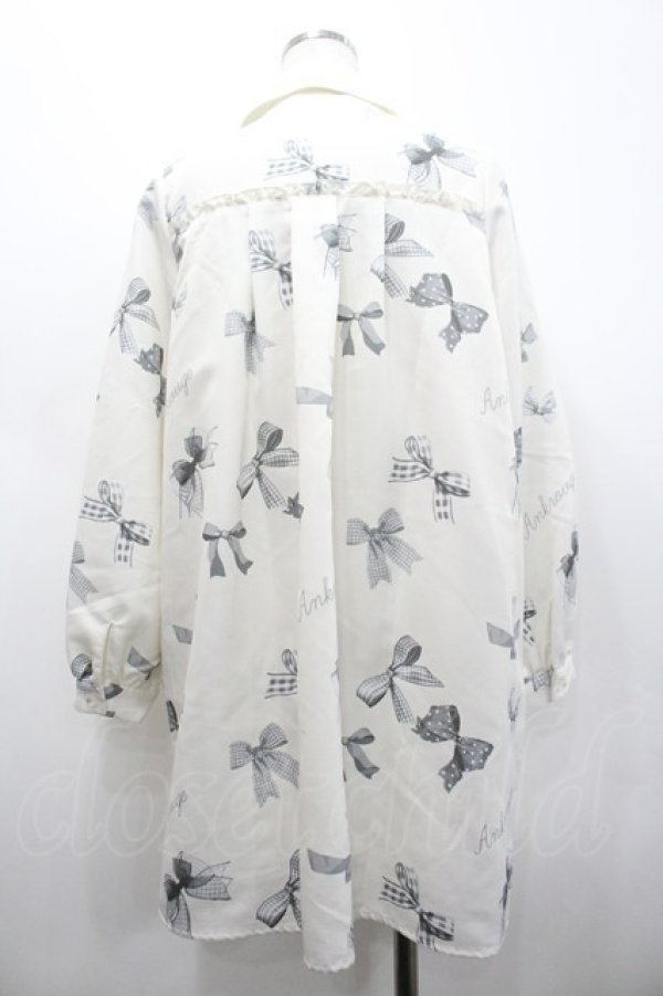 画像2: Ank Rouge / Favorite Ribbonシャツワンピース M アイボリー I-26-02-28-088-CA-OP-TE-ZI (2)