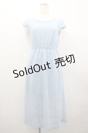 画像: LIZ LISA / レースノースリーブワンピース  サックス I-26-02-28-091-LO-OP-SA-ZI