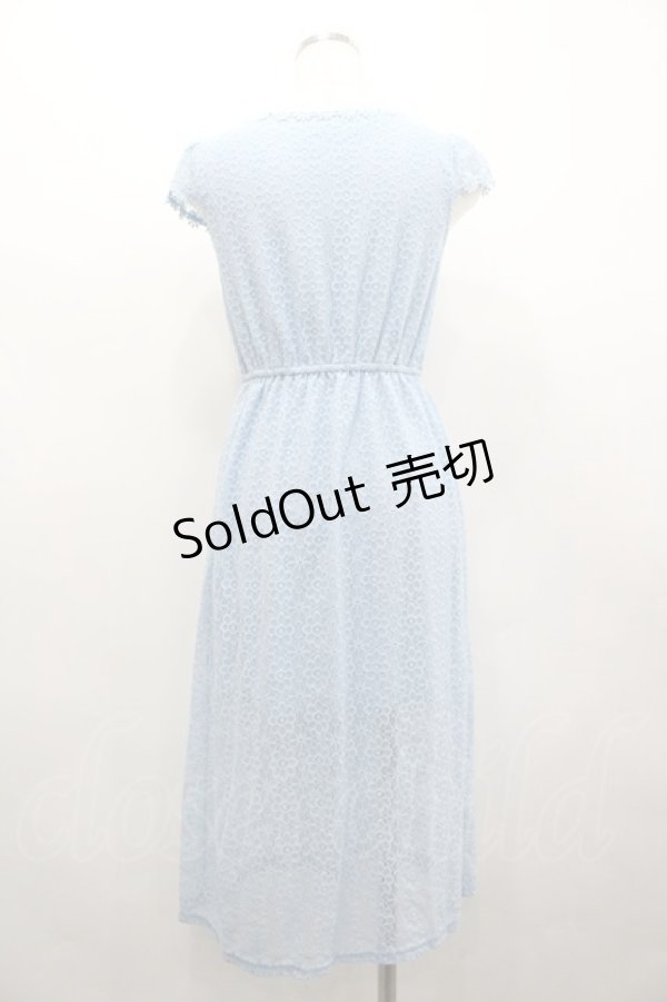 画像2: LIZ LISA / レースノースリーブワンピース  サックス I-26-02-28-091-LO-OP-SA-ZI (2)