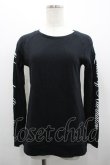 画像1: Katie / Q.O.A crew neck  黒Ｘ白 I-26-02-28-010-LO-TO-SA-ZI (1)