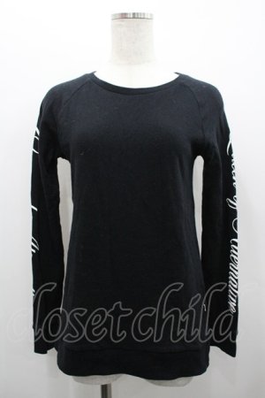 画像: Katie / Q.O.A crew neck  黒Ｘ白 I-26-02-28-010-LO-TO-SA-ZI