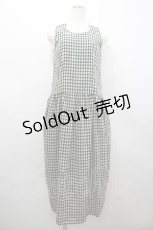 画像: INGEBORG / チェッカーツイードワンピース  黒Ｘ白チェック I-26-02-28-096-LO-OP-SA-ZI