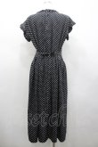 画像2: PINK HOUSE / リボンドット半袖ワンピース  黒Ｘ白 I-26-02-28-097-LO-OP-SA-ZI (2)
