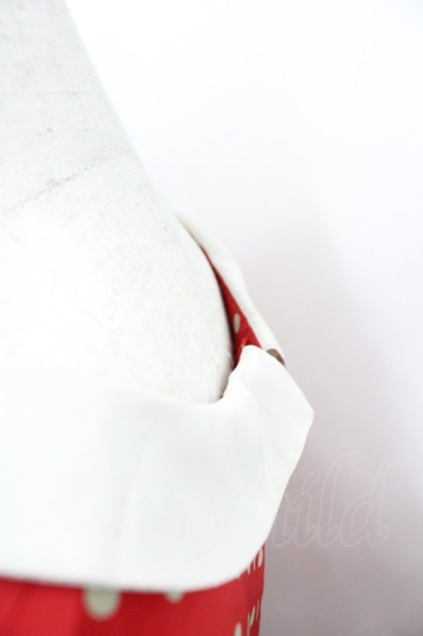 画像3: PINK HOUSE / ドット半袖ワンピース  赤Ｘアイボリー I-26-02-28-098-LO-OP-SA-ZI (3)