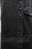 画像3: PINK HOUSE / スナップボタンデニムジャンパースカート  黒デニム I-26-02-28-102-LO-OP-SA-ZI (3)