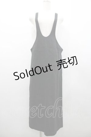 画像: INGEBORG / ポケットデザインジャンパースカート  黒 I-26-02-28-103-LO-OP-SA-ZI