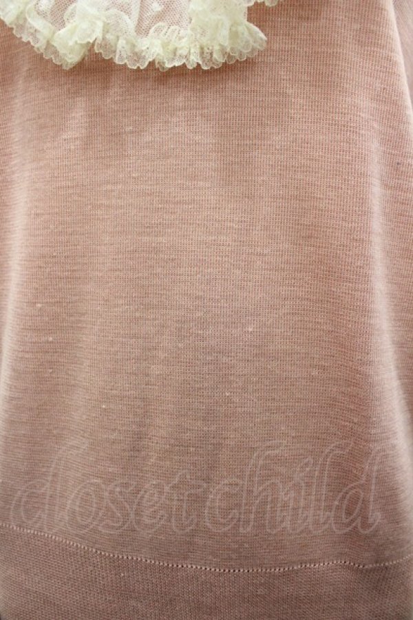 画像3: PINK HOUSE / ドットリボンニットトップス&プリーツニットスカートセットアップ  ピンク I-26-02-28-104-LO-SK-SA-ZI (3)