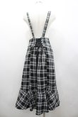 画像2: Amavel / 配色ステッチマーメイドスカート  黒Ｘ白チェック I-26-02-28-107-CA-SK-SA-ZI (2)