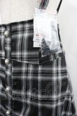 画像3: Amavel / 配色ステッチマーメイドスカート  黒Ｘ白チェック I-26-02-28-107-CA-SK-SA-ZI (3)