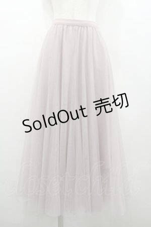 画像: axes femme / ロングチュールスカート  ピンク I-26-02-28-109-AX-SK-SA-ZI